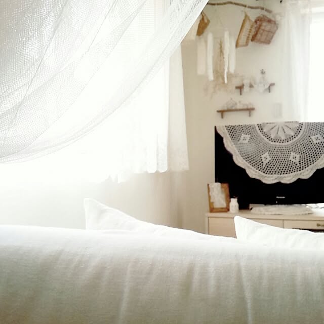 リビング/ナチュラル/salut!/オフホワイト/IKEAカーテン...などのインテリア実例 - 2016-06-01 16:44:21