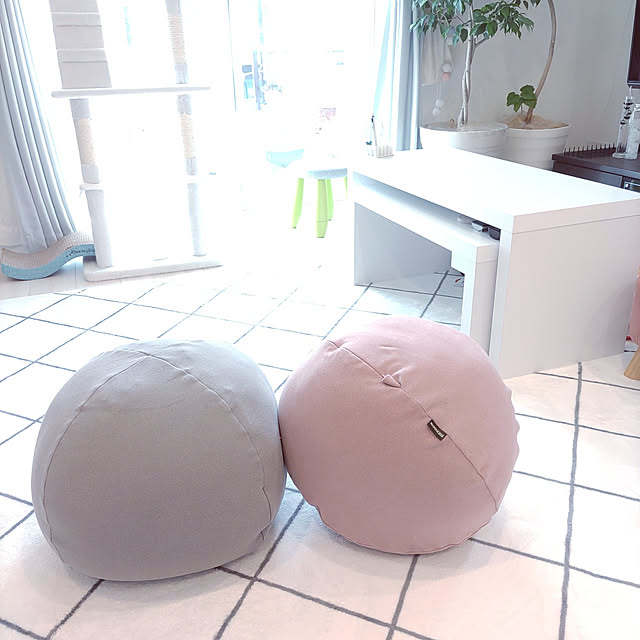 マイクロビーズ クッション エルク 全3色 ビーズ 腰痛 机 枕 ビーズクッション 小さい ミニ サイズ 腰 背もたれ 円形 ラウンド かわいい 可愛い 子供 床 に 座る ピンク もちもち ブルー グレー 35 35のレビュー クチコミとして参考になる投稿2枚 Roomclipショッピング