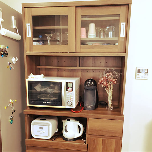 ポイント10倍 4 15 0 00 4 16 23 59 食器棚 スリム キッチン収納 キッチンボード おしゃれ キッチンキャビネット 90cm カップボード レンジ台 収納 棚 ラック リビング 炊飯器 トースター 電子レンジ台 キッチンストッカー 引き出し 大容量 新生活のレビュー クチコミ