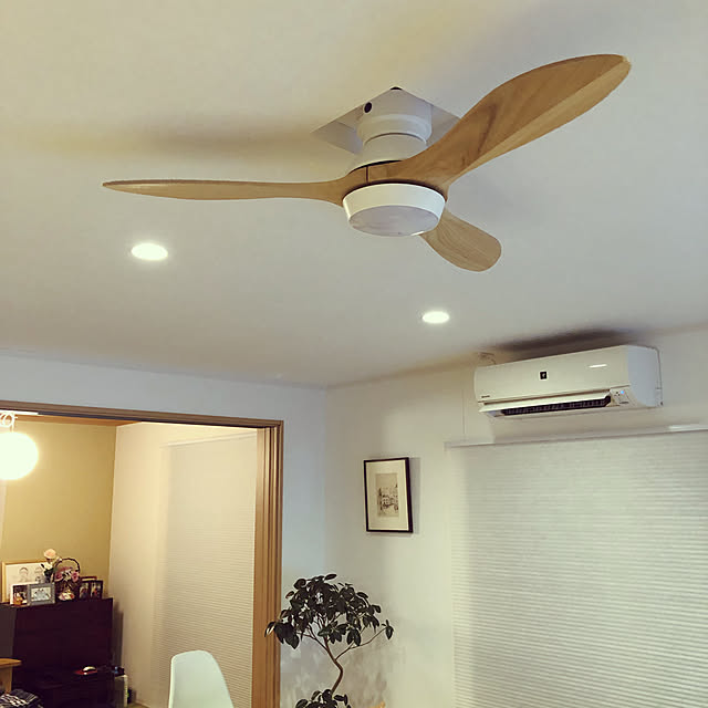 シーリングファン シーリングファンライト 照明 ファン 天然木 Led Dcモーター 天井照明 照明器具 省エネ 吹き抜け エアコン リモコン付き モダン おしゃれ ナチュラル シンプル テレワーク 在宅 新生活のレビュー クチコミとして参考になる投稿12枚