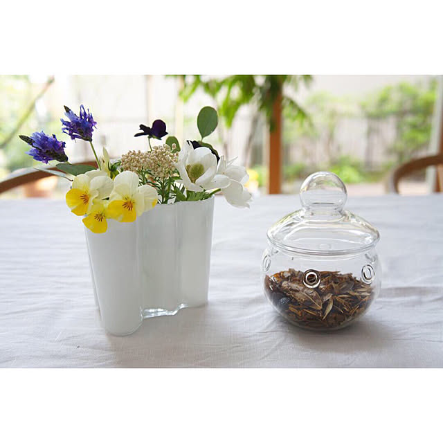 国産原料100% イッタラ アアルトフラワーベース クリア 高さ12cm