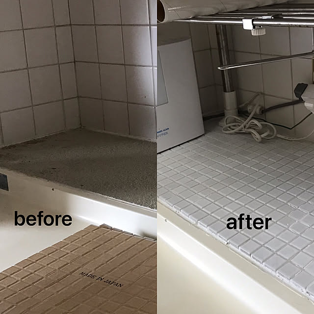 タイル 目地材 白 抗菌 汎用 内外床壁用 500g タイル専用 セメント 防カビ仕様 モザイクタイル タイルの目地埋め にokのレビュー クチコミとして参考になる投稿91枚