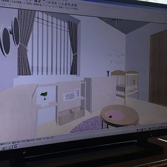 3dイメージ図面 Actus 子供部屋 こども部屋 子供部屋女の子 などのインテリア実例 17 07 03 19 16 13 Roomclip ルームクリップ