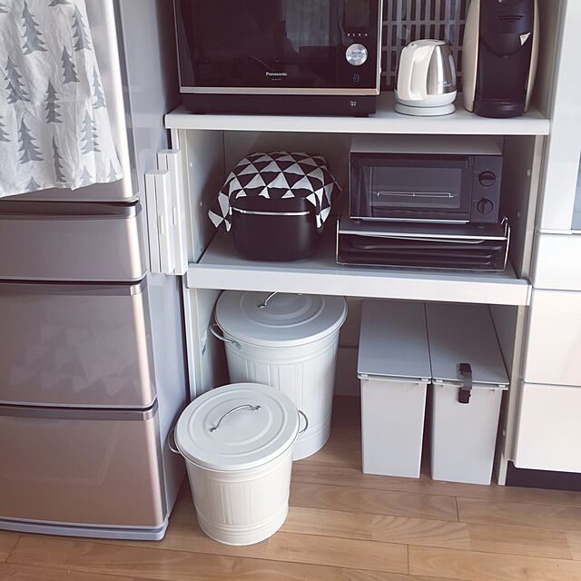 写真付きレビュー】IKEA イケア ゴミ箱 40L KNODD ふた付き容器 ホワイト 通販 501.717.68の通販商品口コミ情報 |  RoomClipショッピング