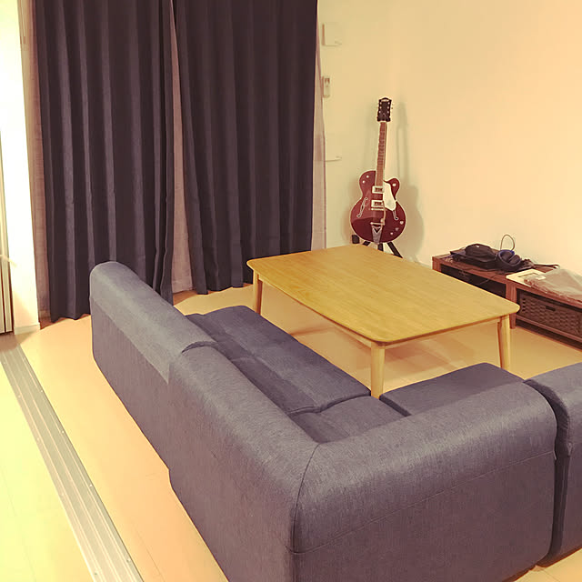 ニトリ 遮光1級カーテン レーナ ネイビー 100x0x2 のレビュー 口コミとして参考になる投稿8枚 Roomclip ルームクリップ