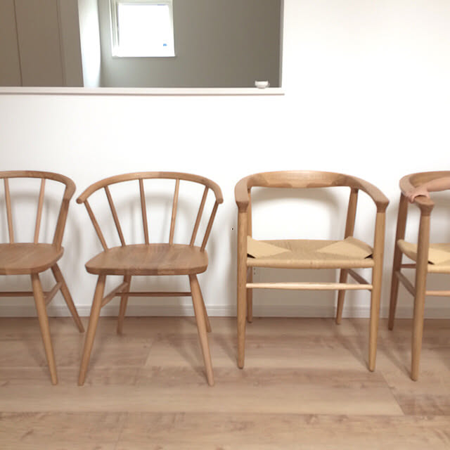 無印 オーク材 ペーパーコードチェア アームチェア Yチェア