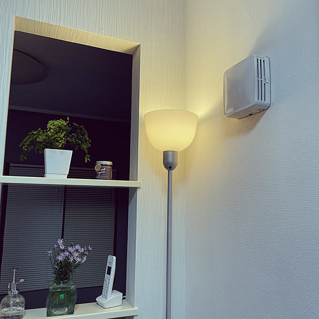 公式通販 Ikea イケア フロアアップライト シルバーカラー ホワイト 白 M Hektogram ヘクトグラム Supplystudies Com