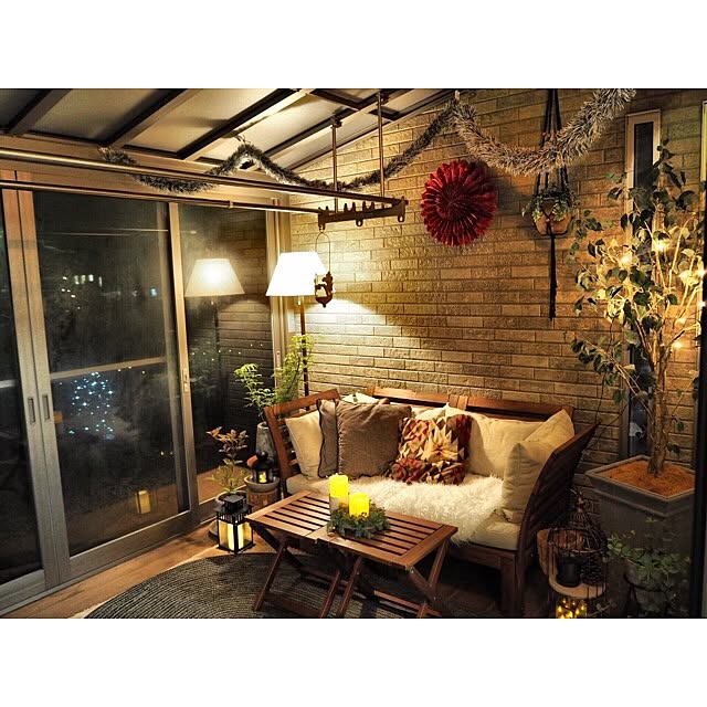 部屋全体 クリスマス仕様 キャンドルナイト ランタン照明 サンルーム などのインテリア実例 16 12 18 34 07 Roomclip ルームクリップ 部屋全体 クリスマス仕様 キャンドルナイト ランタン照明 サンルーム などのインテリア実例 16 12 18 34 07 Roomclip ルームクリップ