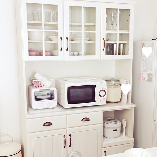 美品！ニトリ 食器棚 ミランダ2 W1200 ホワイト