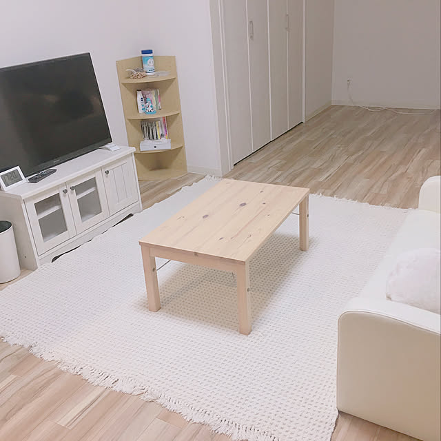 写真付きレビュー 無印良品 パイン材ローテーブル 折りたたみ式の通販商品 口コミ情報 Roomclipショッピング