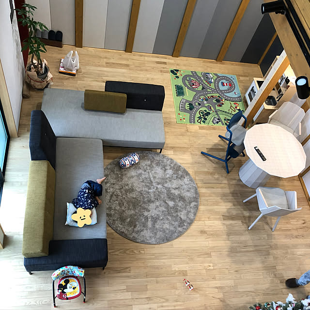 写真付きレビュー Ikea イケア ラグ 130x133cm N Stadsdel スタードスデル 子供部屋用インテリア カーペット ラグ おしゃれ シンプル 北欧 かわいい ベビー クッションの通販商品 口コミ情報 Roomclipショッピング