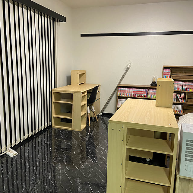 学習机 ツインデスク デスク おしゃれ 収納 棚 学習デスク 勉強机 勉強デスク 机 ジュニア 子供 子ども 子供部屋 2人用 兄弟 コンパクト 幅1cm コンパクトデスク おしゃれ システムデスク リビング学習 新生活のレビュー クチコミとして参考になる投稿5枚