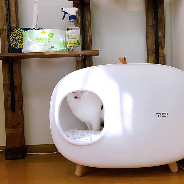 BYGO ネコトイレ 猫用トイレ 脱臭抗菌 スペース広い 掃除簡単 砂の 