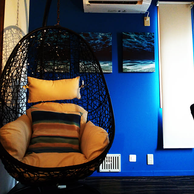 弊社指定関東送料無料 在宅支援 家でのんびり過ごし方 クッション付きハンギングチェア ノーマル型 リゾート気分でゆったりくつろぐ ハンギングチェアー 吊りイス インテリア 寝具 収納 イス チェア パーソナルチェア 1人掛け ハンギングのレビュー