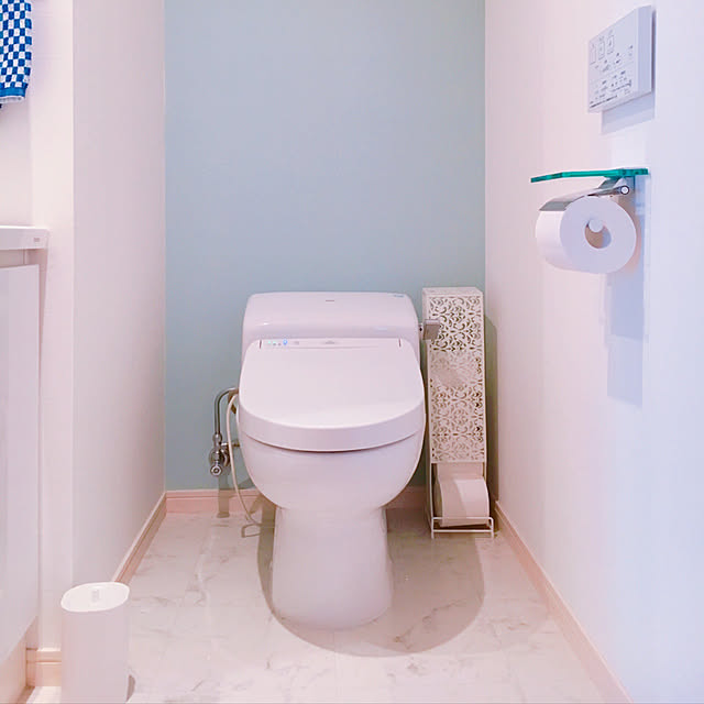 Kawajun カワジュン ガラス棚付ダブルペーパーホルダー ペーパーホルダー 紙巻器