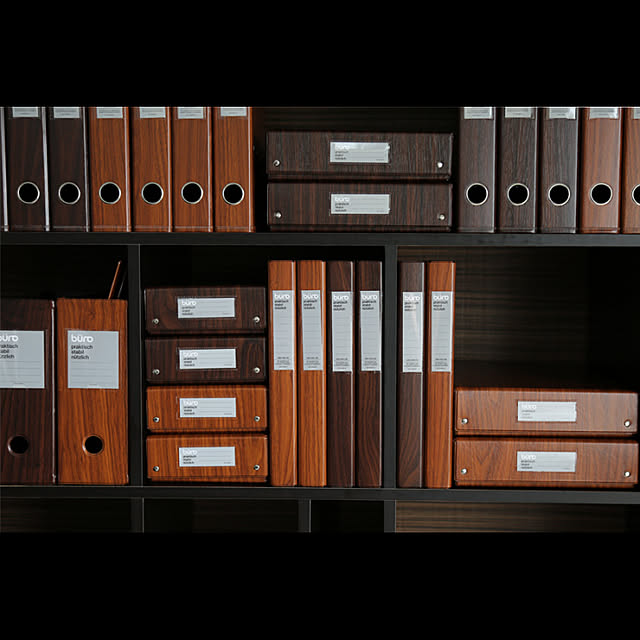 ポイント5倍 ファイル 2穴 デルフォニックス ビュロー ウッド レバーアーチファイル サイズ 2穴 背幅50mm Delfonics Buro レバーファイル リングファイル 木目 木目調 木目柄 ウォールナット ファイル デザイン おしゃれ のレビュー クチコミ