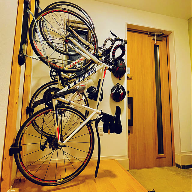 自転車 スタンド 室内 縦 置き 自作