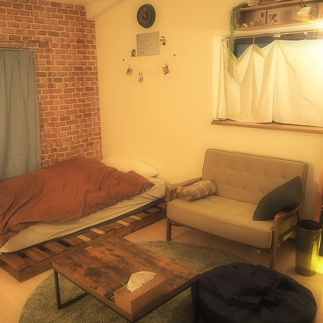 ニトリ アクセント円形ラグ Sシャギーgr 直径180 のレビュー 口コミとして参考になる投稿87枚 Roomclip ルームクリップ