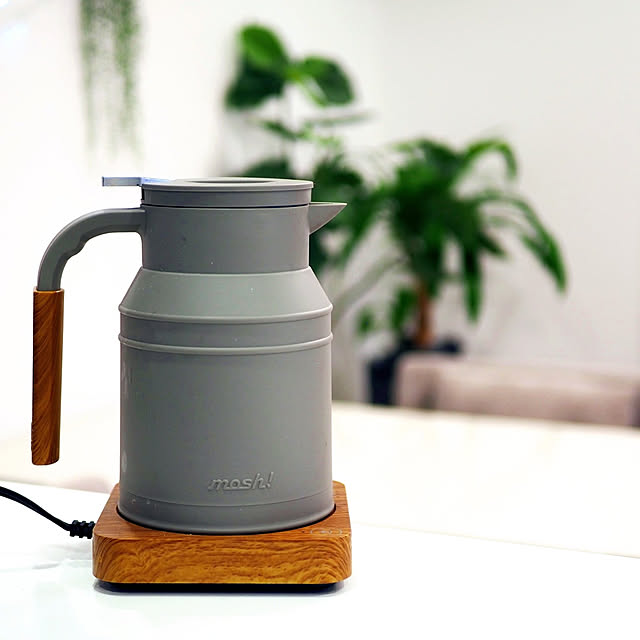 Offクーポン配布中 電気ケトル ケトル おしゃれ 電気ポット 保温機能付き 温度設定 温度調整 安全 シンプル 北欧 湯沸かしポット 湯沸かし器 キッチン家電 Mosh モッシュ 電気ケトル アイボリー ブラウンのレビュー クチコミとして参考になる投稿1枚