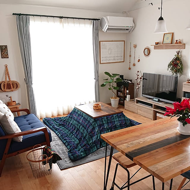 写真付きレビュー ニトリ こたつ敷ふとん 正方形 ヘリンボンh セイ の通販商品 口コミ情報 Roomclipショッピング