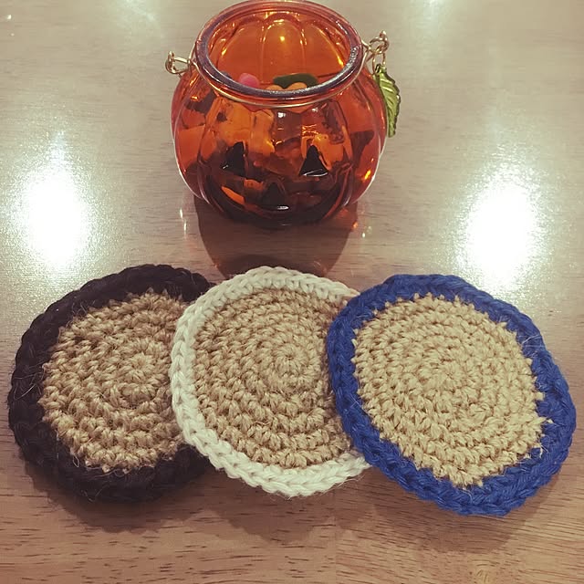 机/ハンドメイド/麻紐/インテリア迷走中д꒪ͧ)…/インテリア関係ないけどね(･o･)/編んでやったぜ♡のインテリア実例 201610