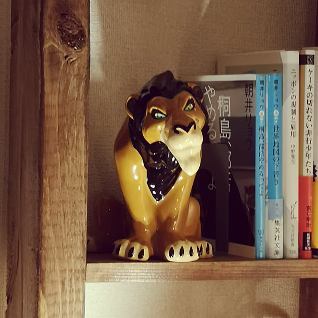 写真付きレビュー サンアート ディズニー ライオンキング 貯金箱 スカー San30 2 16cmの通販商品 口コミ情報 Roomclipショッピング