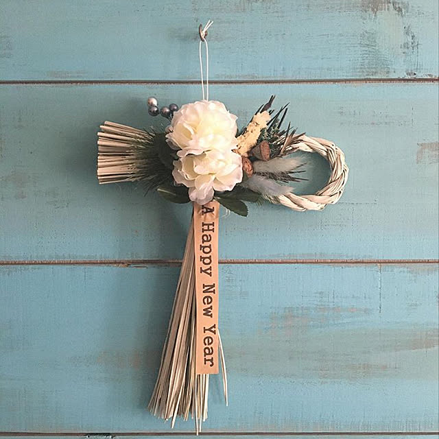 セリアリメイク セリア しめ縄リメイク しめ縄アレンジ しめ縄飾り などのインテリア実例 19 12 25 21 21 53 Roomclip ルームクリップ