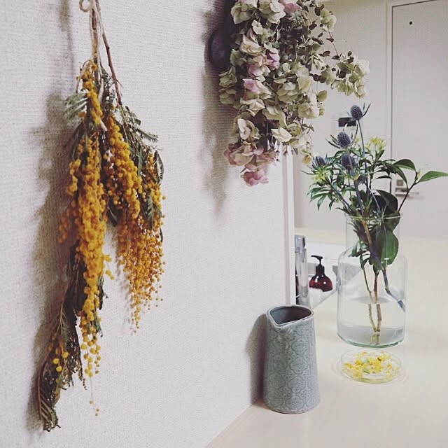 ドライフラワー 水差し 花瓶 Momo Natural 日々の暮らし などのインテリア実例 17 05 02 23 21 41 Roomclip ルームクリップ