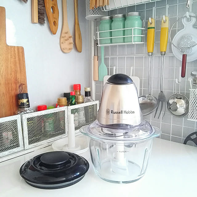 Russellhobbs ラッセルホブス ミニチョッパー1424 レシピ集付 電動スライサー 刻む 混ぜる お洒落 北欧のレビュー クチコミとして参考になる投稿1枚 Roomclip Item
