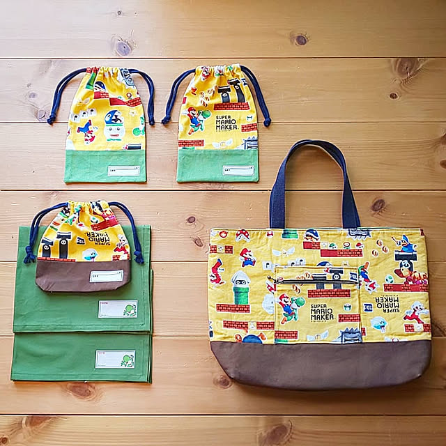 スーパーマリオメーカー イエロー オックス生地 最低50cm以上10cm単位です キャラクター 生地 布 入園入学 のレビュー クチコミとして参考になる投稿6枚 Roomclip ルームクリップ