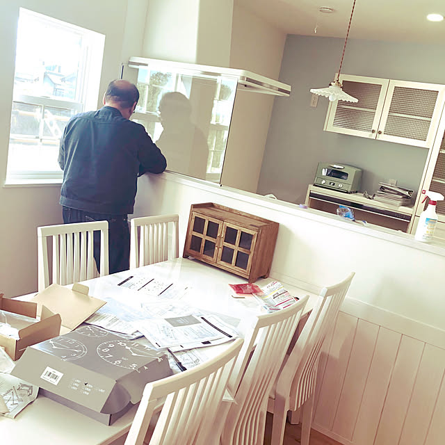 ダイニングセット 7点 Havoc ハボック ダイニングテーブルセット 6人掛け ホワイト 白 ダイニングテーブル 180 食卓セット 6人 シャビー シャビーシック シャビーテイスト シンプル モダン おしゃれ Gkwのレビュー クチコミとして参考になる投稿3枚