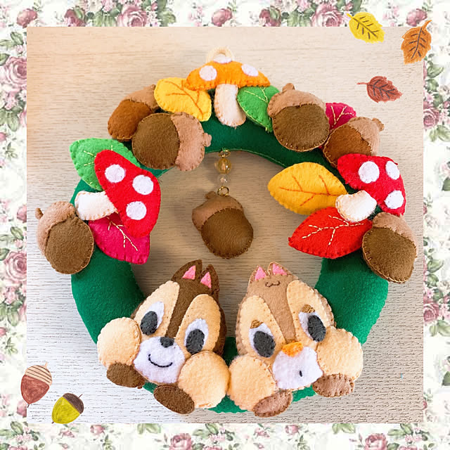 フェルトで作る ディズニーつるし飾り リース レディブティックシリーズno 4344 のレビュー クチコミとして参考になる投稿1枚
