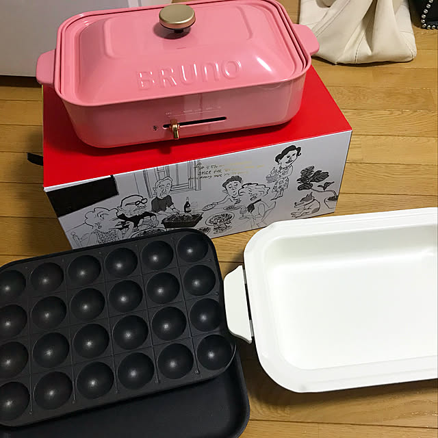 Bruno コンパクトホットプレート プレート2枚付き シェルピンク のレビュー クチコミとして参考になる投稿1枚 Roomclip Item