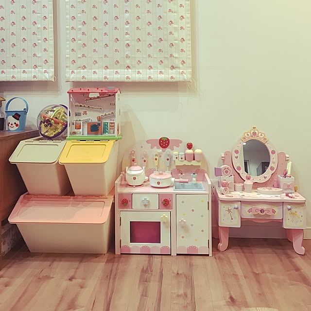 写真付きレビュー ディズニー マザーガーデン 野いちご ティアラ ドレッサー ピンク 小物13点 木製 ままごとセット 263 の通販商品 口コミ情報 Roomclipショッピング
