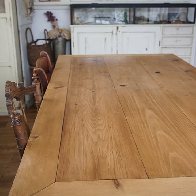 机/パイン無垢/DIY/手作り家具/ダイニングテーブルのインテリア実例 - 2015-07-08 09:25:15
