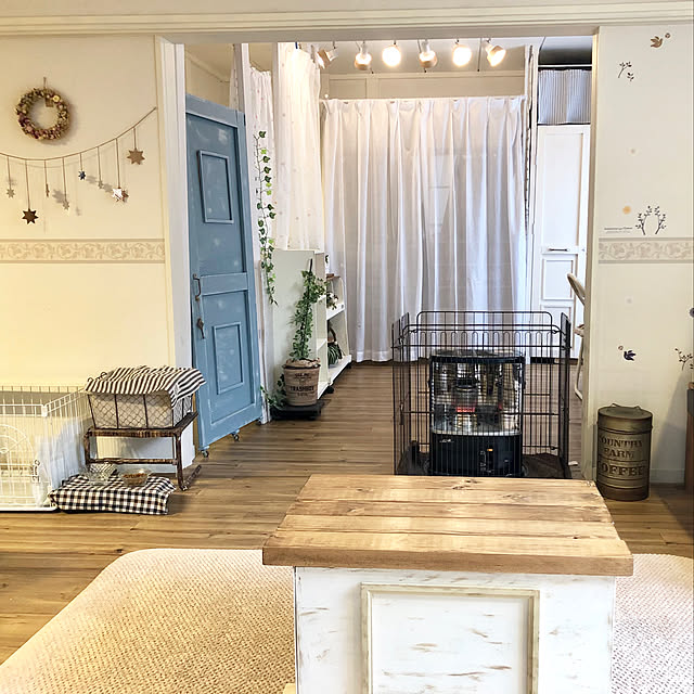 写真付きレビュー 送料無料 つっぱりカーテンポール 突ぱり間仕切 突っ張り パーテーション 間仕切り 目隠し 壁仕切り カーテンレール Lf540b10b000の通販商品 口コミ情報 Roomclipショッピング