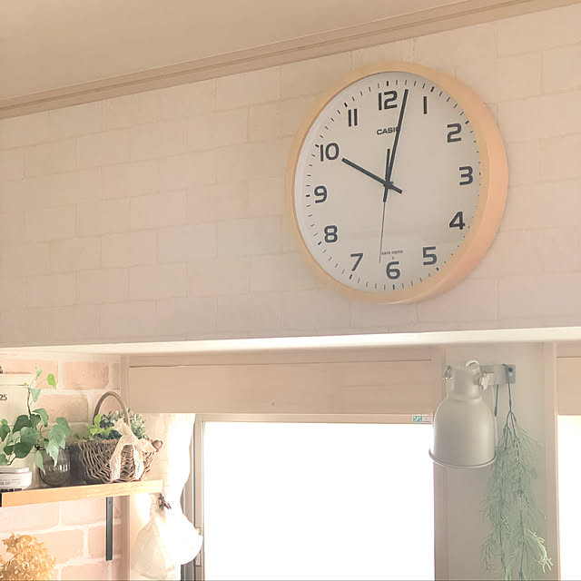 カシオ 電波時計 壁掛け時計 アナログ 掛け時計 おしゃれな 白木目調 木枠ケース ホワイト 白 文字盤 Cl18au01 見やすい アラビア数字 Casio 電波掛け時計のレビュー クチコミとして参考になる投稿9枚 Roomclipショッピング