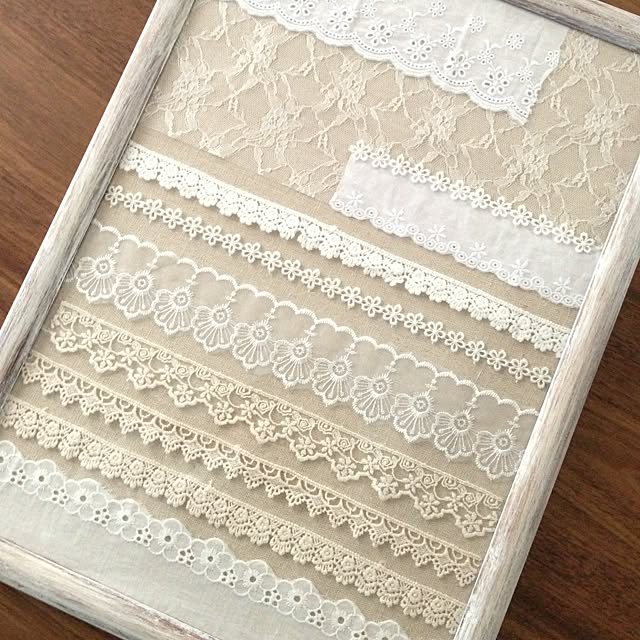 レースリボンつけたら ﾟ ダイソーのフレーム シャビーペイント フォローして頂きありがとうございます いつもいいねやコメありがとうございます などのインテリア実例 16 02 12 14 44 07 Roomclip ルームクリップ