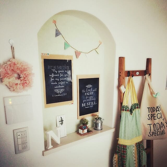 ペーパーナプキン/ナチュラル/ニッチ/100均/ホワイトインテリア...などのインテリア実例 - 2015-07-08 10:25:18