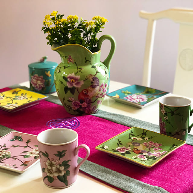 The Secret Garden シノワズリ マグカップ 蓋付 全8種類 花鳥柄 オールハンドペイント 食器 陶器 コップ ティーカップ コーヒー カップ ペア 手塗 アンティーク 中国茶器 ブルー ホワイト ザ シークレットガーデン シノワのレビュー クチコミとして参考になる投稿7