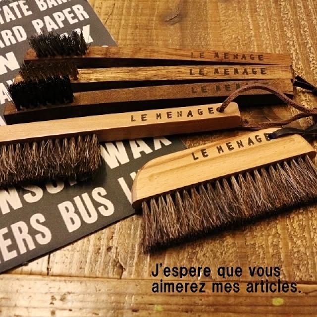 お掃除グッズ キャンドゥ セリア ワイヤーブラシ３点セット 足場板テーブルのインテリア実例 14 03 09 03 12 Roomclip ルームクリップ