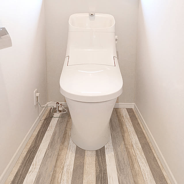 送料無料 トイレ 防水 模様替えシート トイレマット 防水 トイレ床材 90cm 0cm 汚れ防止 トイレシート 模様替え 床 リメイクシート フローリング Diy 抗菌 木目 おしゃれのレビュー クチコミとして参考になる投稿2枚