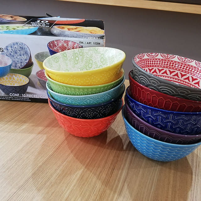 Signature Housewares お茶碗 ボウル 10個セット 325ml 直径12cm Stoneware Bowls 和風 ライスボウル コストコ 北欧風ボウル のレビュー クチコミとして参考になる投稿7枚 Roomclip ルームクリップ