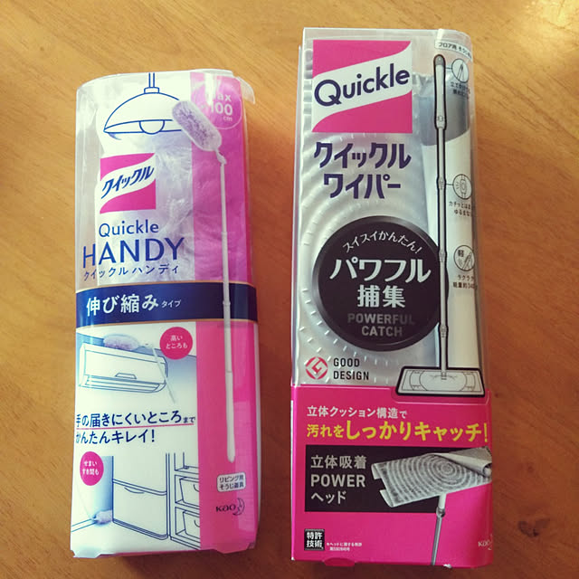 花王 クイックルワイパー ハンディ 本体 伸び縮みタイプ 1セット クイックルワイパーのレビュー 口コミとして参考になる投稿18枚 Roomclip Item