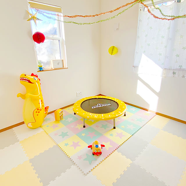 イチネンネット Dabada ダバダ 折りたたみトランポリン スターイエロー Trampolineのレビュー 口コミとして参考になる投稿2枚 Roomclip ルームクリップ