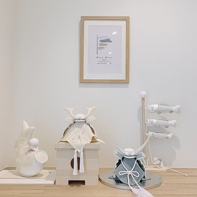 写真付きレビュー 鯉のぼり 室内 おしゃれ こいのぼり オシャレ コンパクト 五月人形 心白 Kohaku 鯉のぼり シルバーグレー 人形のこどもや本店限定オリジナルカラー おしゃれ Hk 318の通販商品 口コミ情報 Roomclipショッピング