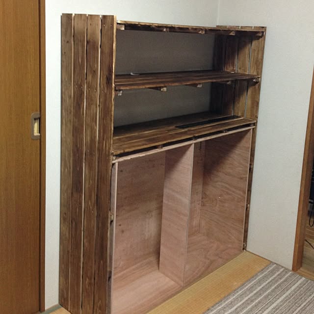 棚/DIY /BRIWAXジャコビアン/完成ではないのインテリア実例 - 2014-03-15 20:53:51
