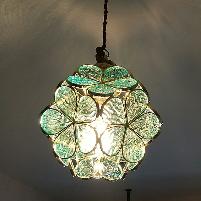 Sukuma Wiki 花びらから溢れる 幻想的な灯り ペンダントライト 花 1灯 レトロ 姫系 天井 Led 照明器具 アンバーグリのレビュー クチコミとして参考になる投稿1枚