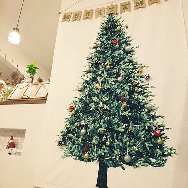 Tumao クリスマスツリー タペストリー 単品95cm 145cm Merry Christmas ガーランド 3m Ledライト クリスマス 飾り 壁掛け クリスマスデコレーション バナー 壁 窓 インテリ 95cm 145cm 1 のレビュー クチコミとして参考になる投稿11枚 Roomclip ルームクリップ