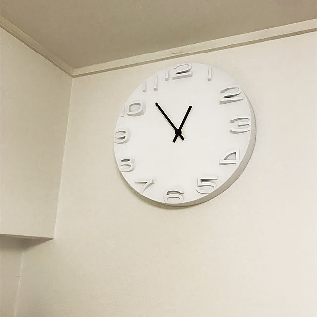 壁掛け時計 掛け時計 おしゃれ デジタル 静音 北欧 シンプル 大きい 35cm 大型 静音 時計 見やすい インテリア ウォールクロック お洒落 装飾 非電波のレビュー クチコミとして参考になる投稿1枚